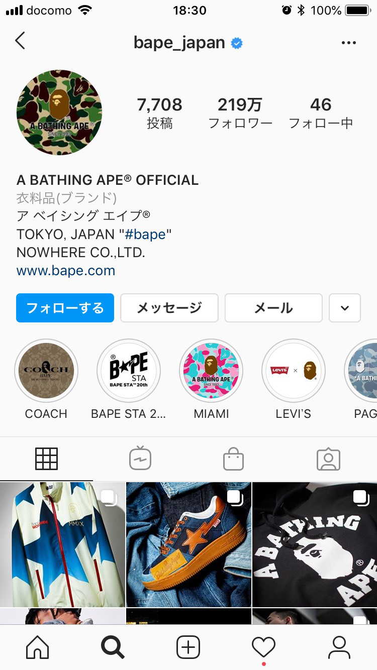 A BATHING APE@ OFFICIAL