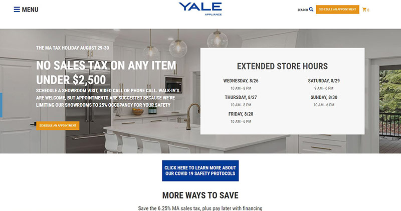 Yale Appliance社