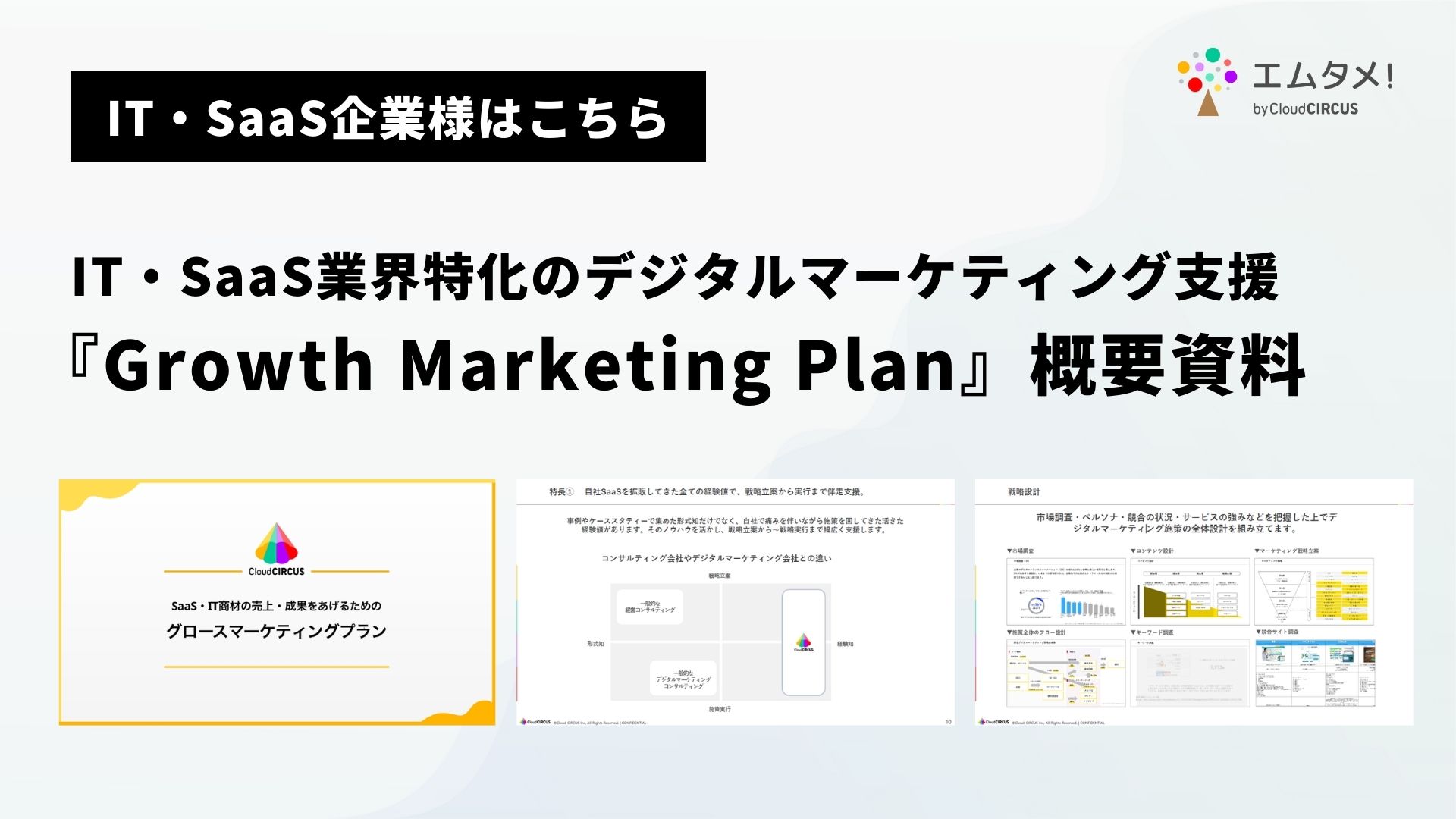 Growth Marketing Plan 概要資料
